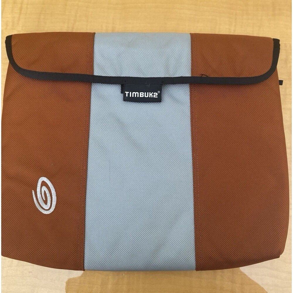 Timbuk2 Laptop Sleeve Case 13 Inch Orange Gray Padded Color Block Soft Bag
